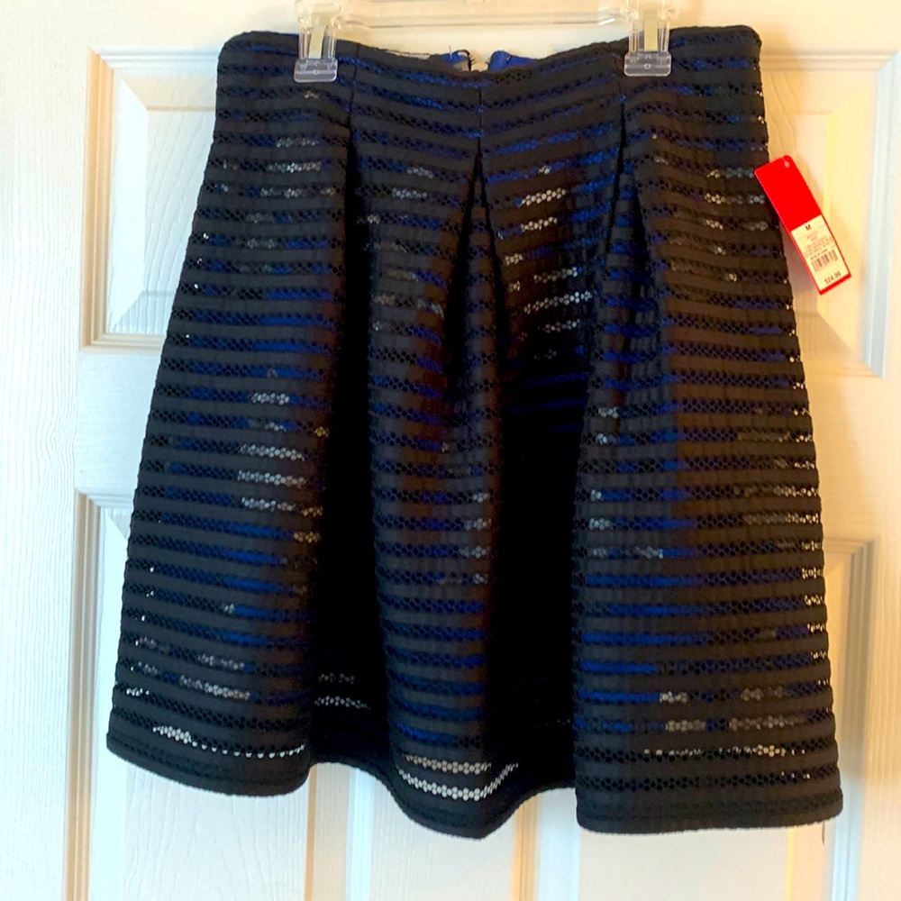 Black and blue skirt